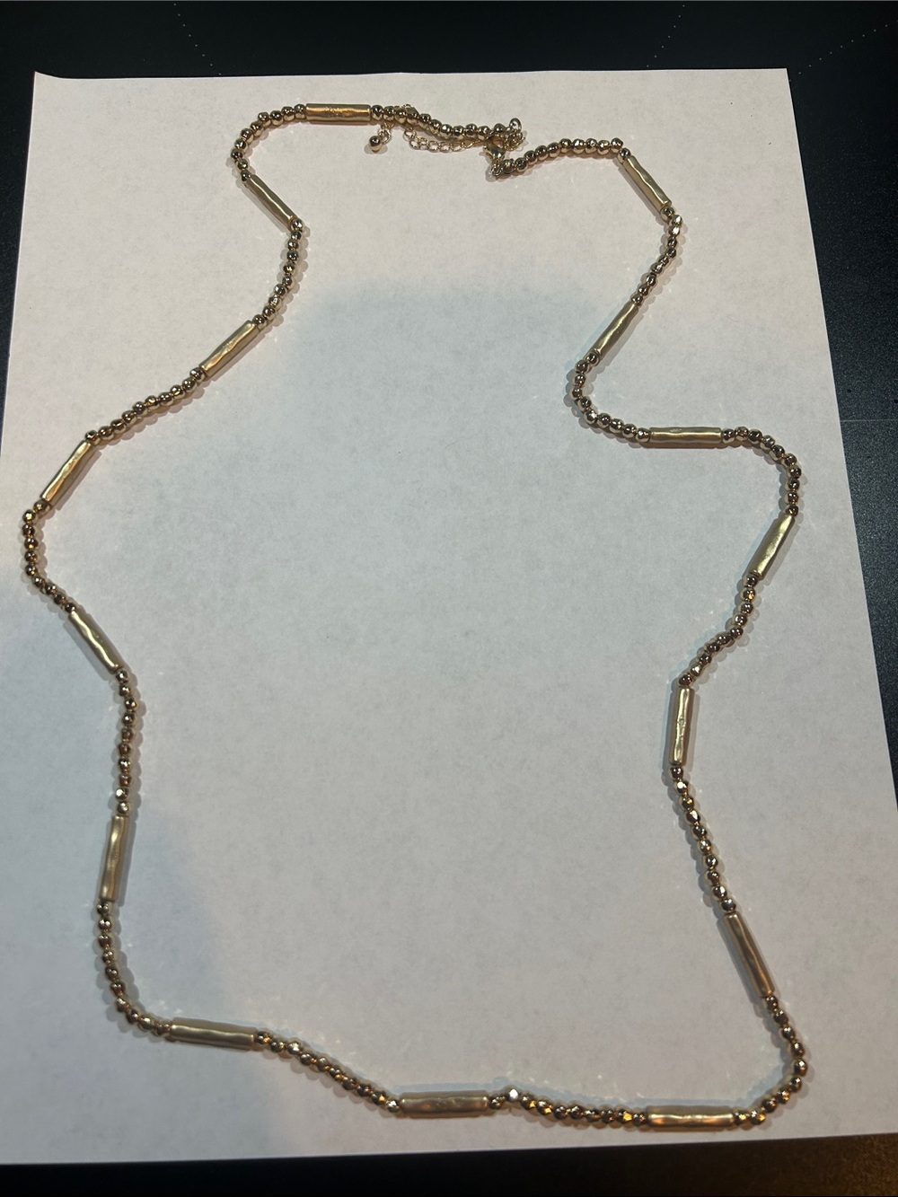 Gold-Tone Beaded Station Necklace - Women Jewelry
